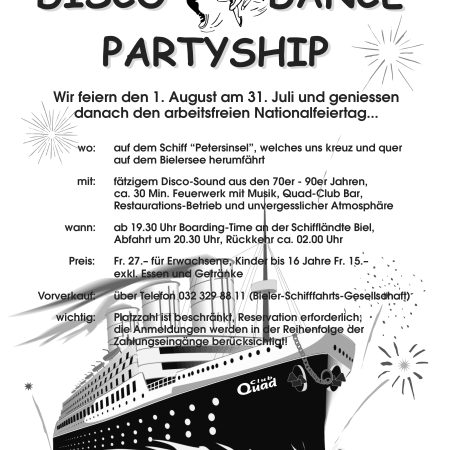 31. Juli 2000Disco Dance Partyship