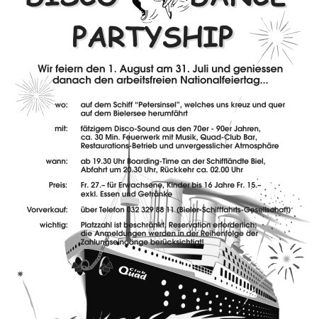 31. Juli 2001Disco Dance Partyship